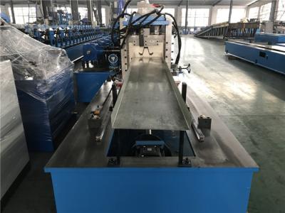 China Gcr15 Roller Material Top Hat Roll Forming Machine with 40Cr Shaft / Protect Cover for sale