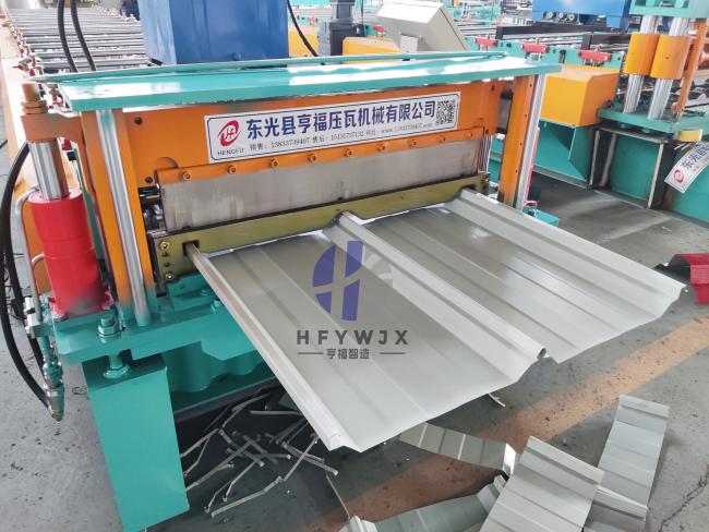CNC 820 Standing Seam Roll Former 20 Row Molding 1000mm Feeding Width ...