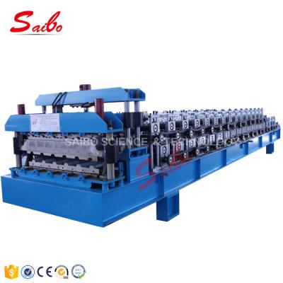 China 7.5KW Roof Panel Roll Forming Machine With Guide Pillar high Productivity for sale