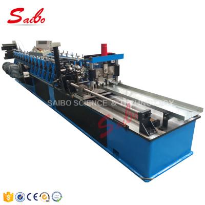 China Double Row C Ceiling Roll Forming Machine , Metal Stud Roll Forming Machine By Chain for sale