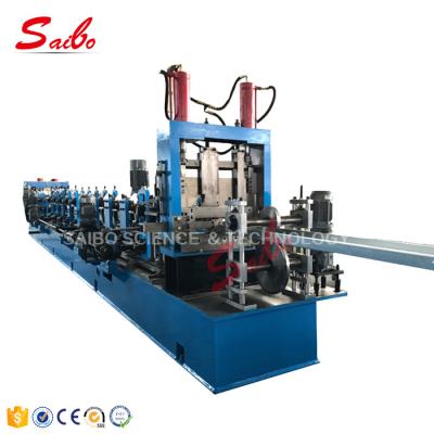 China Manual Decoiler Roll Forming Machine For Purlin C Z Type One Side Chain for sale
