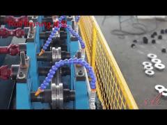 C Channel Roll Forming Machine With Hydraulic Decoiler 2.0mm Thickness Adjustable