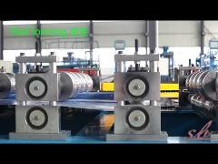 20M/Min Tile Roll Forming Machine Chain Drive Hydraulic Decoiler