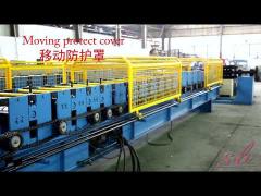 Rain Water Steel Downspout Roll Forming Machine With Elbow Chain Drive