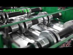 0.8 - 1.2mm Thickness Floor Decking Forming Machine Chain Drive