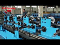High Speed Hat Omega Purlin Angle Roll Forming Machine 10.6-2.0mm By Chain