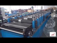 Meal Storage Steel Silo Roll Forming Machine With Bending Chrome Treatment