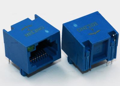Chine Couleur bleue R/port RJ45 simple par l'étiquette de support de trou vers le haut de l'indicateur simple de LED à vendre