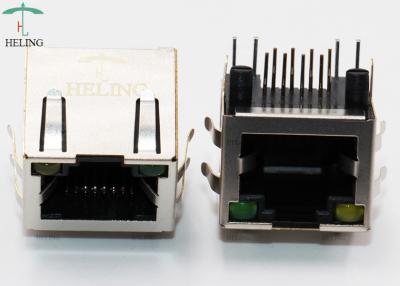 China 8P8C protegeu o MERGULHO modular R dos conectores/entrada lateral com a tubulação do indicador do diodo emissor de luz de GRE/YEL à venda