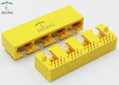 China Unshielded Side Entry RJ45 Jack Modular Connector THT MJ5608-Y014-HRN2 for sale