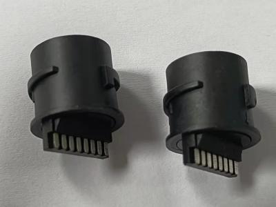 China Tab Up Female Lan Connector , Through Hole Customized RJ45 Waterproof Connector for sale