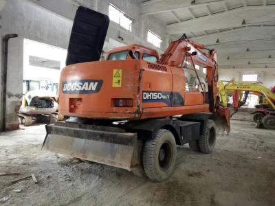 China 2012 Year Used DOOSAN Wheel Excavator DH150W-7 Engine Power 71kw for sale