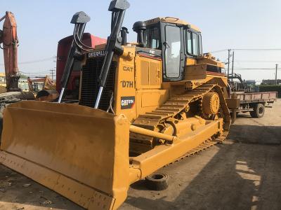 China New paint Used CAT D7H Bulldozer for sale 3 shanks ripper CAT 3306T Engine for sale