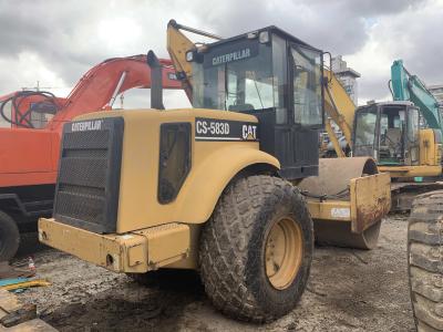 China Made in France Used CAT CS-583D Road Roller Compactor For Sale for sale