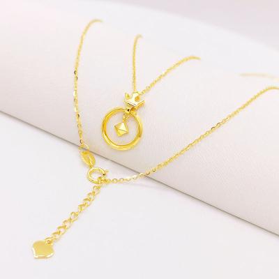 China Stylish Mini Gold Pendant Necklace with Chain for sale