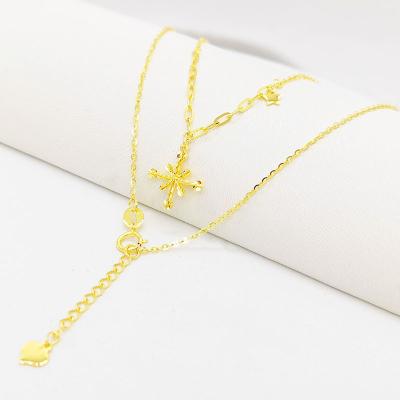 China Fashion Mini Gold Pendant Necklace Ensemble 18Kt for sale