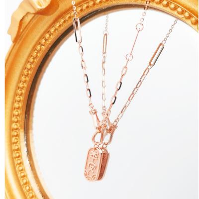 China Petite Miniature Gold Pendant Necklace Ensemble for sale