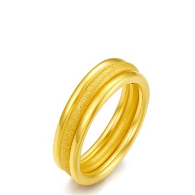 China Elegant Thin Gold Rings For Her for sale