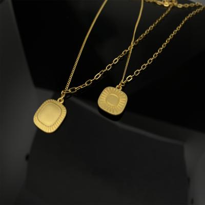 China Timeless 18kt Yellow Gold Pendant Necklace for sale