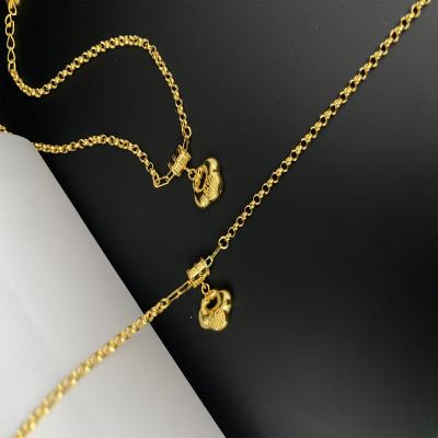 China Radiant 18kt Yellow Gold Pendant Necklace for sale
