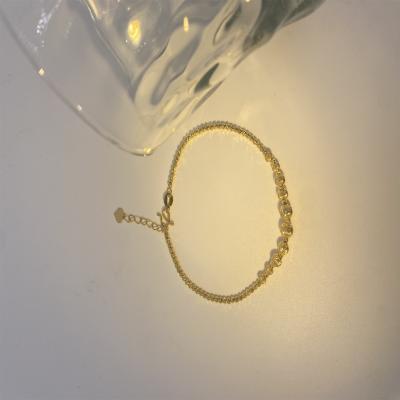 China Exquisite 18K Solid Rose Gold Heart Bracelet for sale