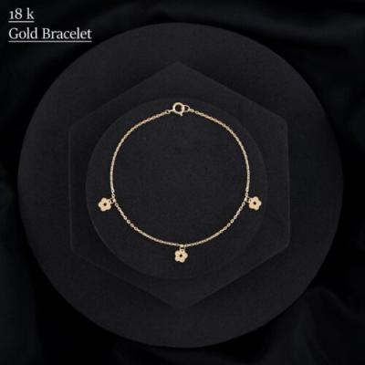 China Embrace the Beauty of 18KT Gold Bracelets for sale