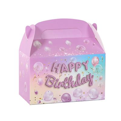 China Glitzy Birthday Cake Dessert Box with Art Paper Shopping Bag and Muffin Baking Box for sale