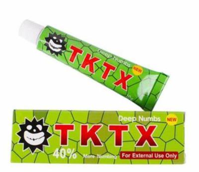 China Green Tktx 40% Microneedling Numbing Cream 10g For Body Piercing for sale