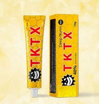 China Yellow TKTX40% Painless Numbing Cream For Micro Needle Painless Tattoo Cream for sale