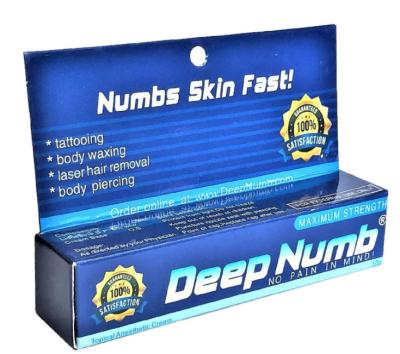 China Topical Deep Numb Numbing Cream CE SGS Pain Free Numbing Cream for sale