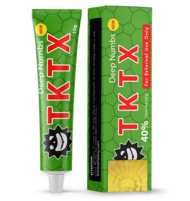 China TKTX Green 40% Numbing Cream Original Tattoo Pain Killer Cream for sale
