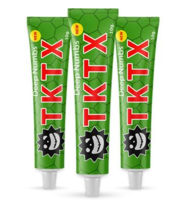 China 10g TKTX Green Numbing Cream OEM Top Tattoo Numbing Cream for sale
