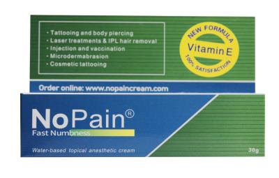 China 30g NoPain Numb Anesthetic Cream CE Tattoo Pain Relief Cream for sale