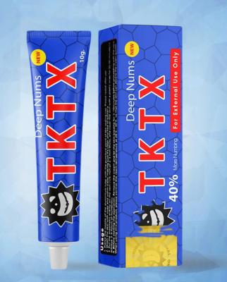 China Azul 40% TKTX Crema para adormecer 10 gramos Crema para aliviar el dolor del tatuaje en venta