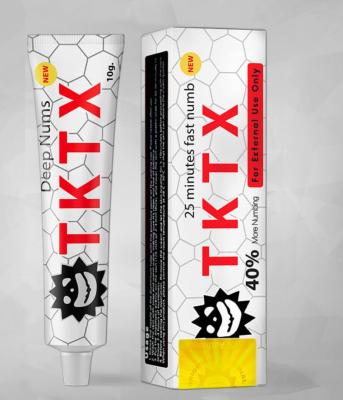 China White 40% TKTX Numbing Cream 10g Relief Pain Relieving Cream à venda