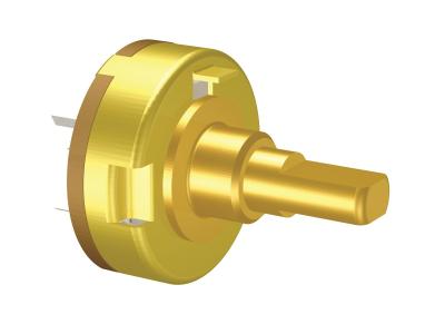 China 13mm metal shaft rotary potentiometer,Horizontal Type,Single Unit,Solder Terminal for sale