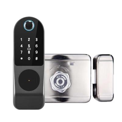 China Smart Lock RFID Lock Black color with 1000 User Capacity and Dual Circuit System for Easy Access Control for sale