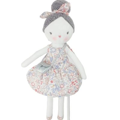 China 43cm Soft Doll Plush Toy Baby Girl Plush Doll Wearing Beauty Dress for sale