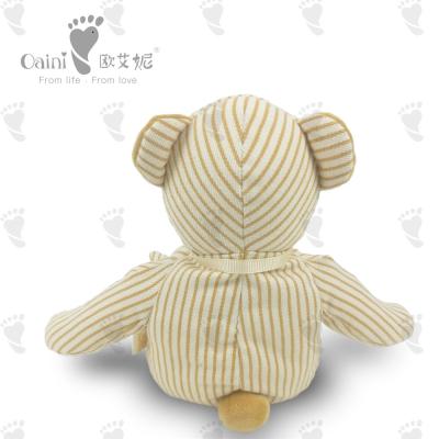 China Presents EN71 Striped Teddy Bear Plush Fairy Doll Child Friendly 37 X 42cm for sale