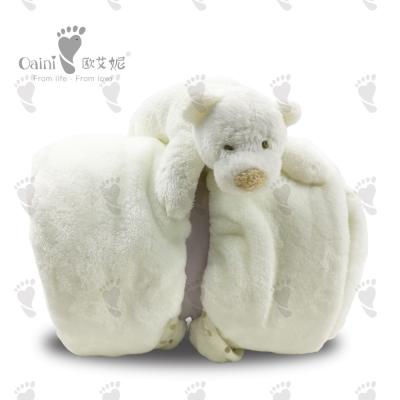 China 81 X 87cm Baby Bedding Set Huggable Soft Polar Bear Blanket for sale