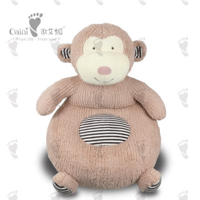 China Monkey Stuffed Animal Sofa Pink Monkey Couch Huggable 48 X 41cm for sale