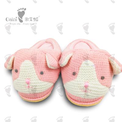 China 18 X 8cm Stuffed Childrens Shoes Warm Pink Cute Cat Shoes 18 X 8cm for sale