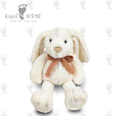 China 22 X 31cm CE Soft Plush Toy White Bunny Soft Toy Planet Friendly for sale