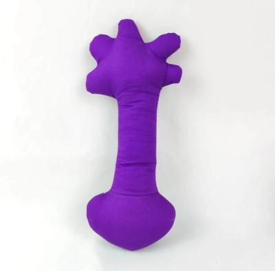 China Maßgeschneidertes Stoff-Hundespielzeug, liebenswertes Krabbelspielzeug aus PP-Baumwolle, Lila, 28 cm zu verkaufen