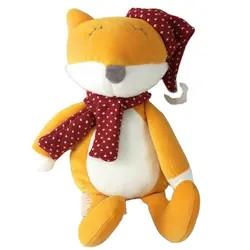 China Custom Cute Stuffed Fox Wear Christmas Hat Stuffed Toys ODM OEM for sale