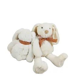 China ODM OEM Embroidery Soft Animal Toys Cotton Stuffed Plush Sitting Rabbit Toy Girls Gift for sale
