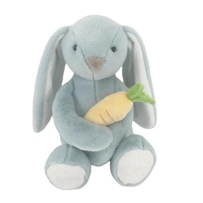 China Easter Gift Stuffed Animal Toy Bunny Holding A Carrot Soft Lovely Long Ears Plush Rabbit Toys for sale