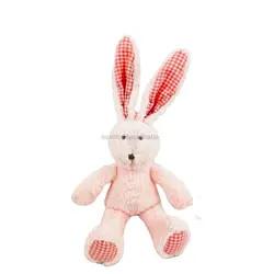 China Long Ears Soft Plush Bunny Rabbit Toys For Kids Souvenir Gift Custom Stuffed Pink Toy for sale
