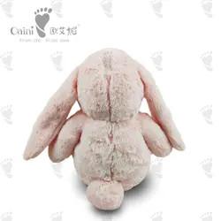 China ODM OEM PP Cotton Custom Stuffed Animal Rabbit Toy Light Red Long Girls Cute Doll Toy for sale