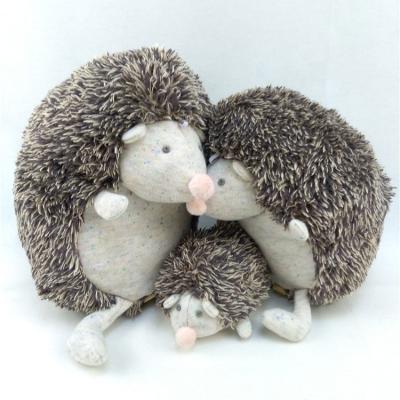 China OEM ODM Soft Plush Toy Small Animal Warm Color Cute Hedgehog Christmas Gift Toy for sale
